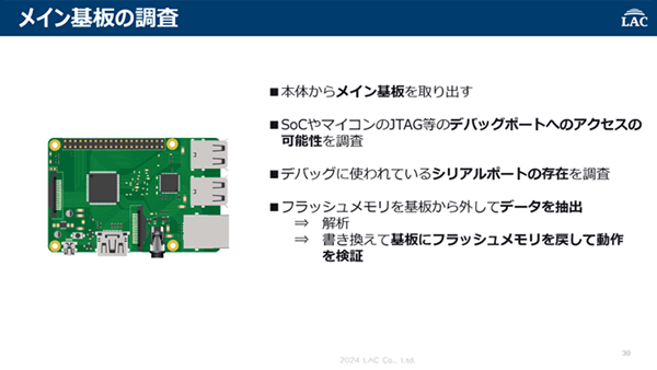 メイン基板の調査手順