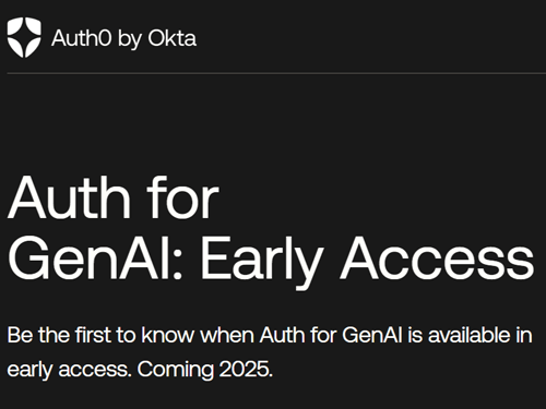 Auth for GenAI: Early Access