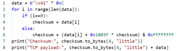 チェックサムを算出するためのPythonスクリプト